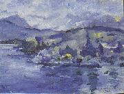 Lovis Corinth Lake Lucerne in the afternoon oil painting on canvas